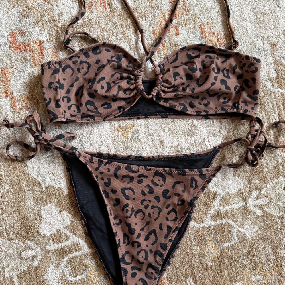 Pac Sun Leopard Bikini Set